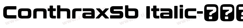 ConthraxSb Italic字体转换